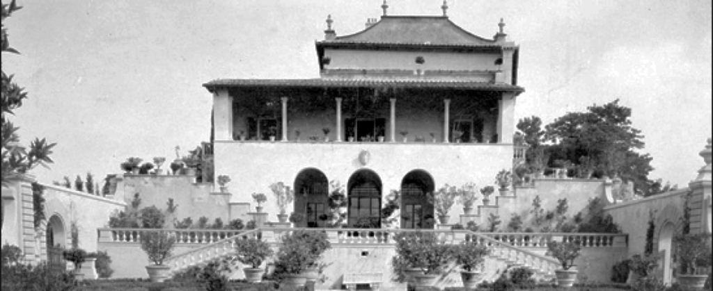 archival photo of Mabel Dodge's Villa Curonia in Florence, Italy.