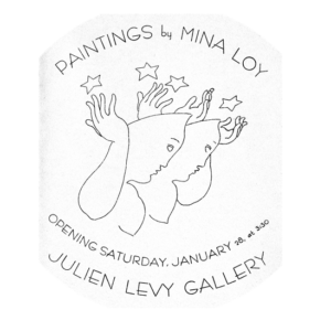 Invitation to 1933 Loy art show