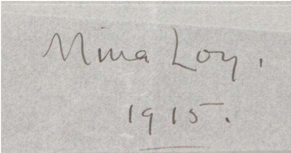 Signature - Mina Loy