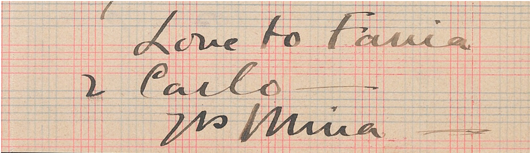 Signature - Mina Loy