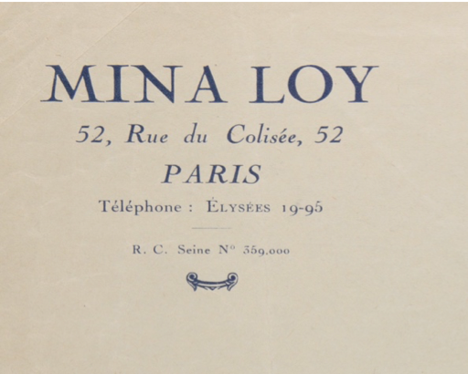 Signature - Mina Loy