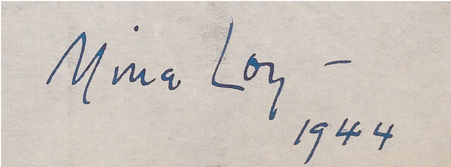 Signature - Mina Loy